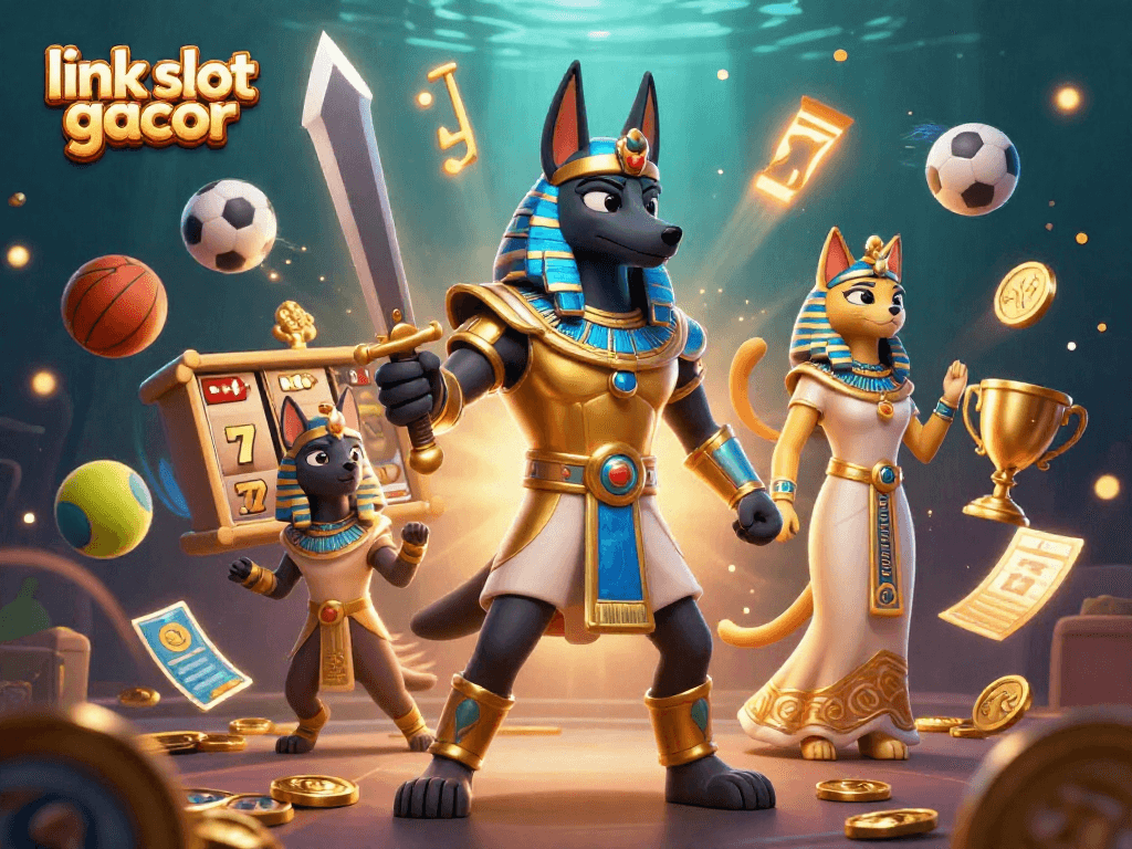 Experience excitement at link slot gacor with vibrant slot reels and a jackpot counter in motion.