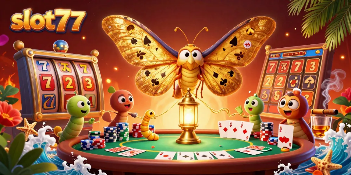 Play thrilling slot77 games featuring vibrant characters and casino scenes in a mesmerizing 3D illustration.