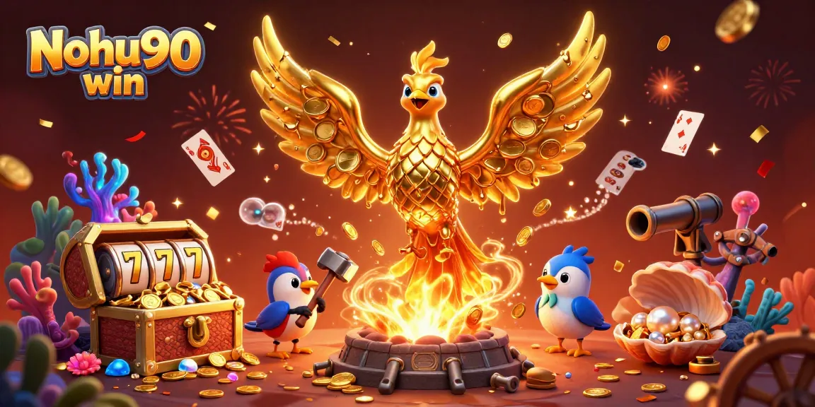Nohu90 win delivers exciting online slot games with vibrant visuals and winning potential, showcasing a dynamic casino scene.