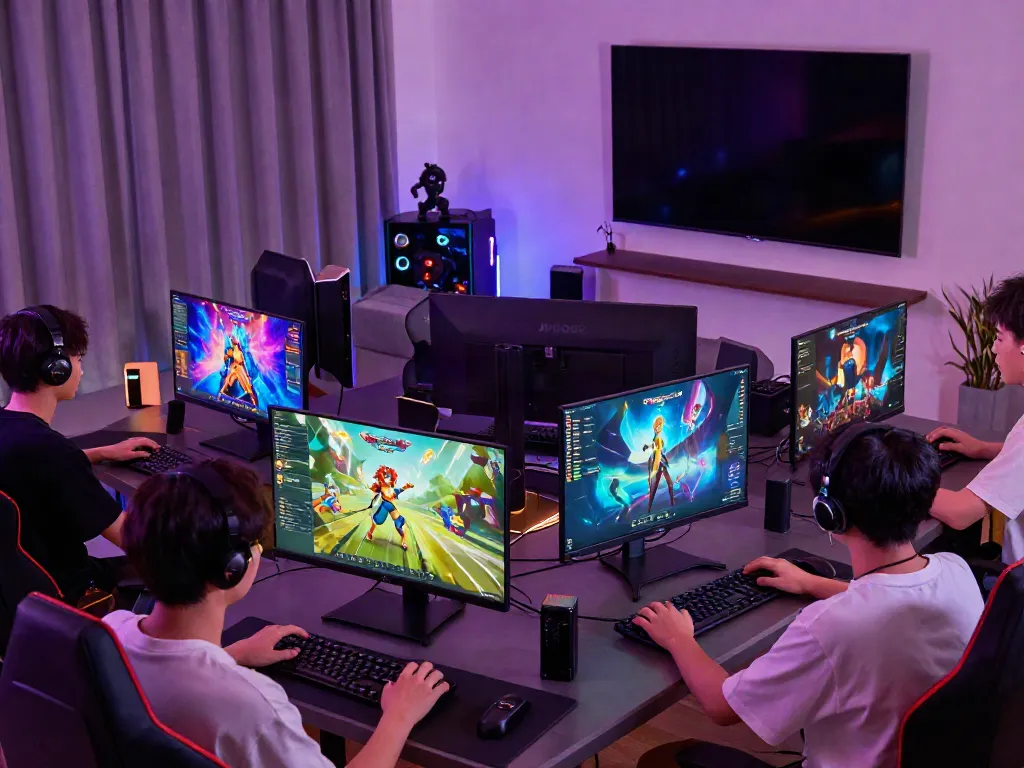 Penggemar game online sedang bermain dengan antusias di platform JPTOTO.