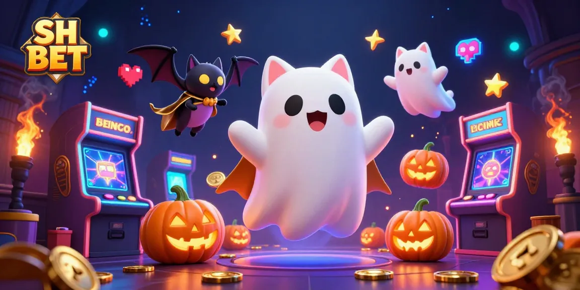 Engage with exciting games at SH BET, featuring unique characters in a vibrant casino scene.