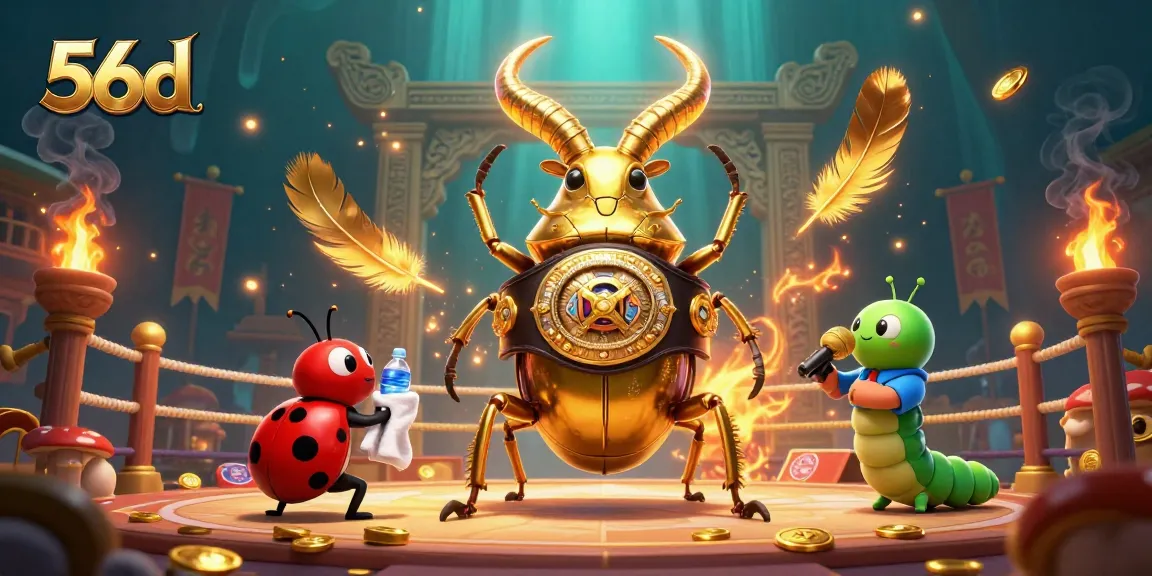 Experience the thrill of 56d gaming with unique characters in a vibrant casino scene.