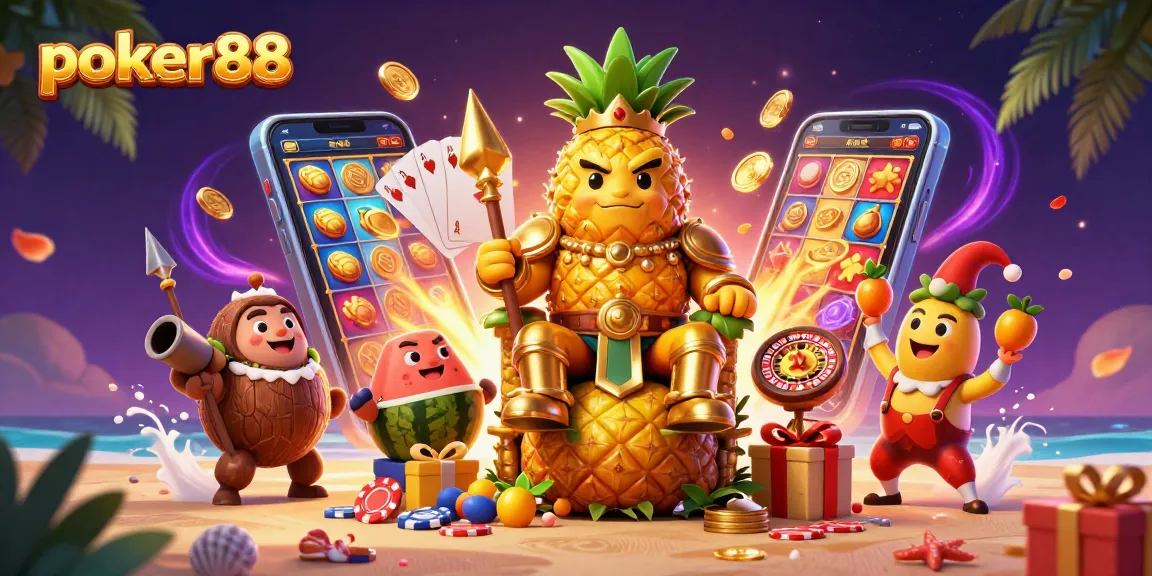 Jelajahi kemenangan besar dengan poker88 dalam suasana kasino pantai yang penuh warna dan menarik.