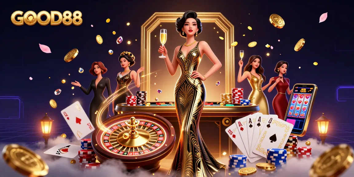 Experience winning thrills at GOOD88 online casino with vibrant gaming elements and luxurious visuals.