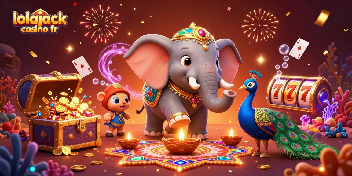 Experience the thrill of gambling at lolajack casino fr with vibrant casino elements and characters.