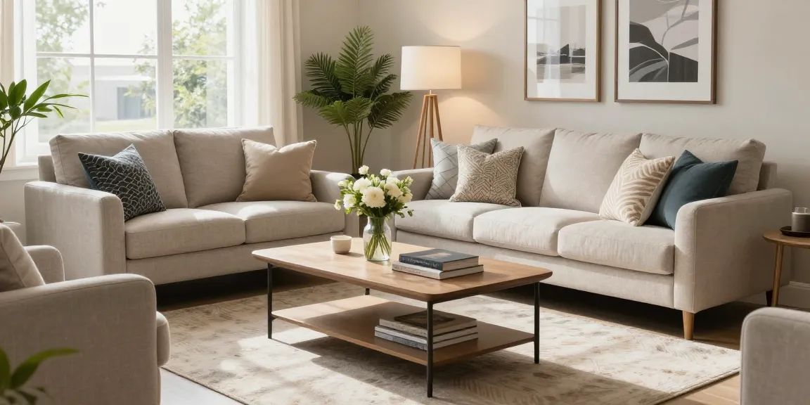 Inviting living room setup featuring depo 5k furniture choices with stylish decor.