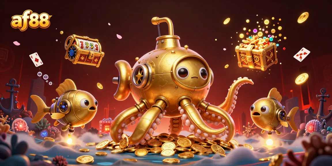 Engage with af88's vibrant slot experience featuring playful characters and casino treasures.