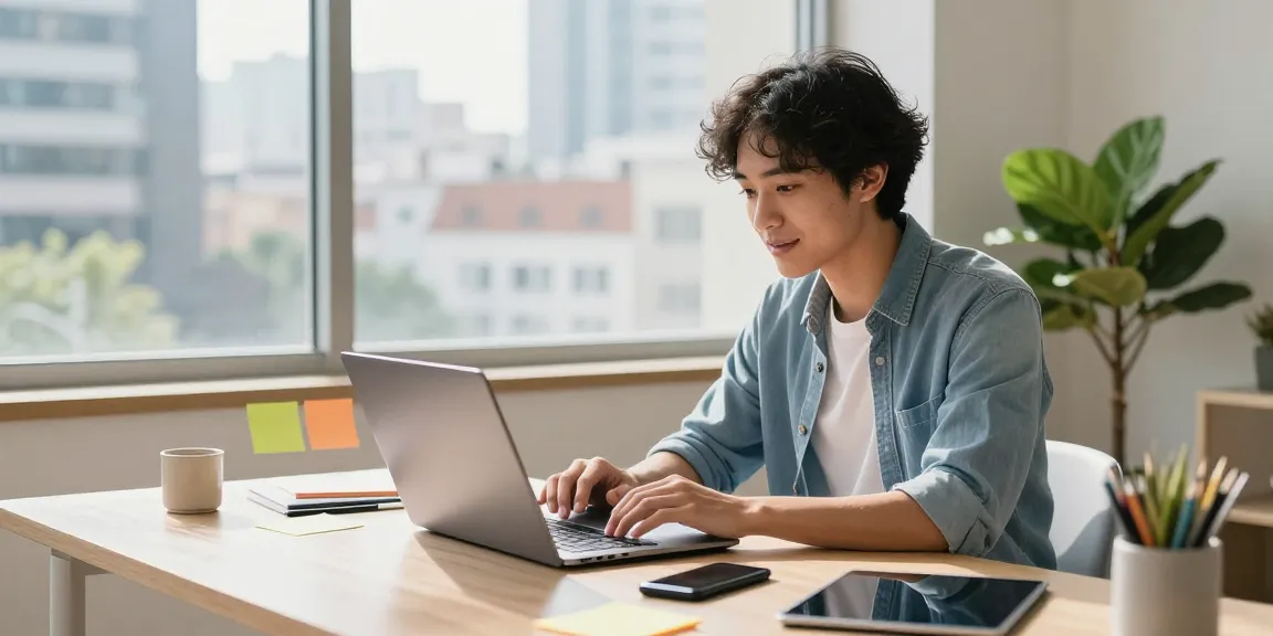 Professional engaging in video call in modern workspace, highlighting 纸飞机中文版官网 features.