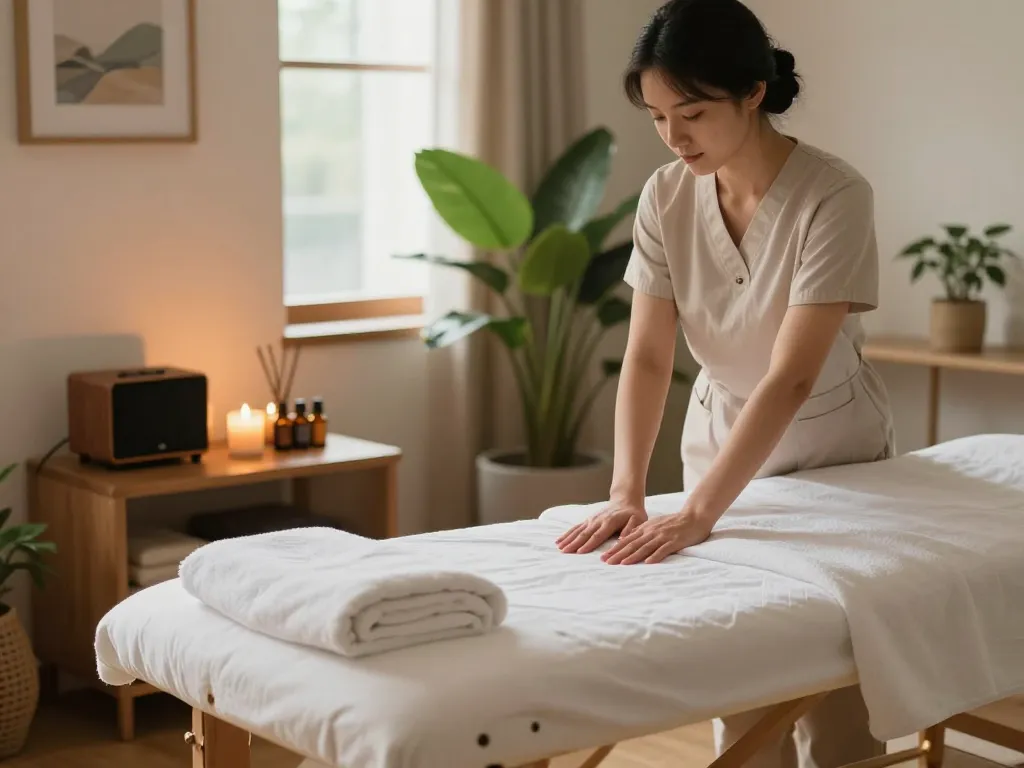 Providing a relaxing 출장안마 experience with a skilled therapist in a tranquil home spa environment.