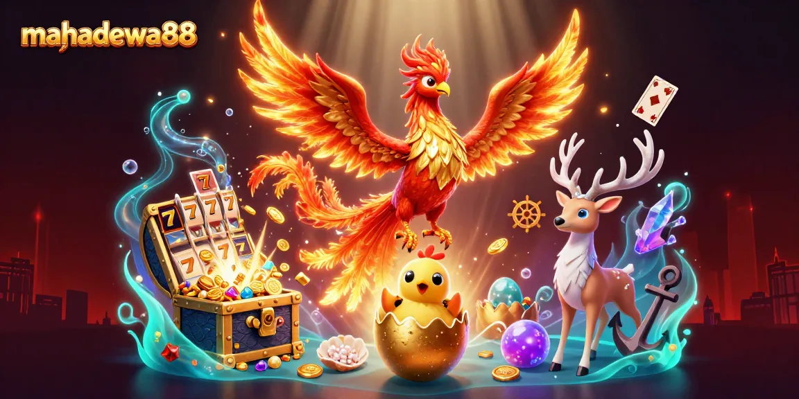 Play thrilling slots with mahadewa88 as a fiery phoenix and mystical stag enchant players.