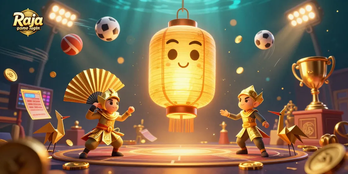 Experience Raja game login with vibrant casino spirit characters and dynamic sports elements.