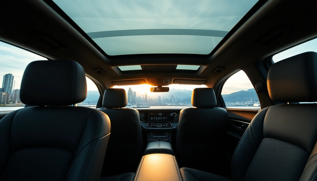 Experience premium seattle to vancouver car service with luxurious seating and scenic views.