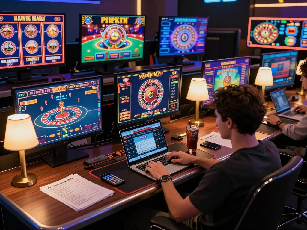 Engaging with the best widget store through strategic online casino games on multiple screens.