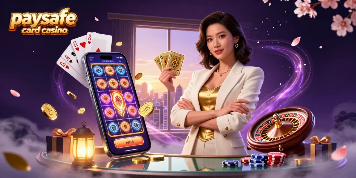 Erleben Sie den Nervenkitzel eines Paysafe Card Casinos mit goldenen Karten, lebhaften Slot-Spielen und luxuriöser Atmosphäre in 3D.