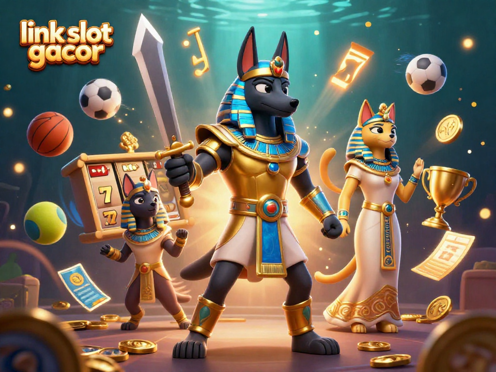Experience excitement at link slot gacor with vibrant slot reels and a jackpot counter in motion.