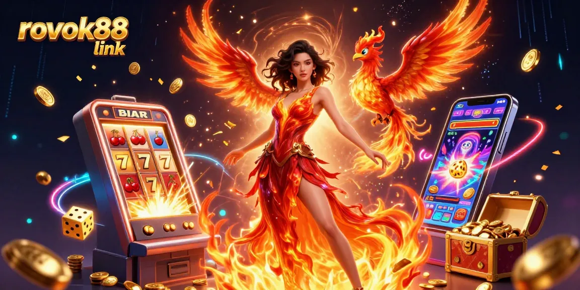 Play thrilling slot games with rokok88 link showcasing vibrant digital casino experience.