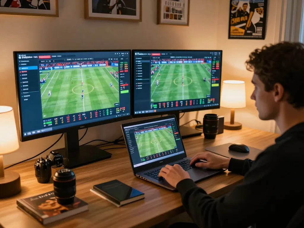 Betting on fabet while engaging with live sports matches on multiple screens
