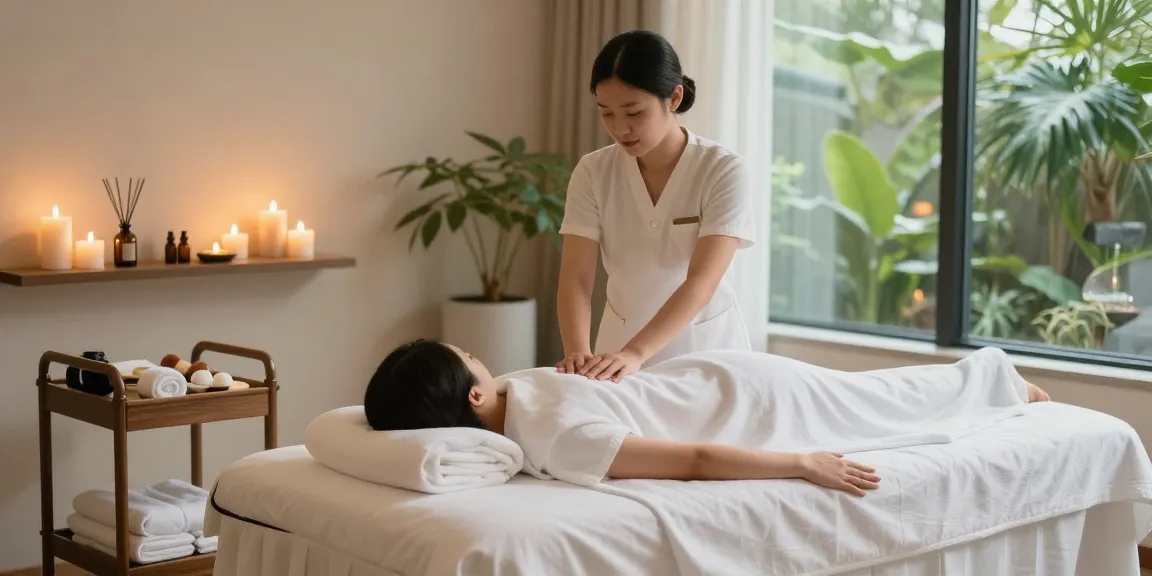 Relaxing 강남출장마사지 therapy session in a luxurious spa environment, showcasing a serene atmosphere for rejuvenation.