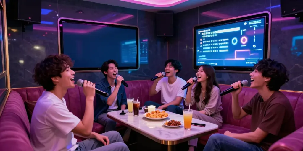 강남 달토에서 친구들과 함께 즐거운 노래방 뷰